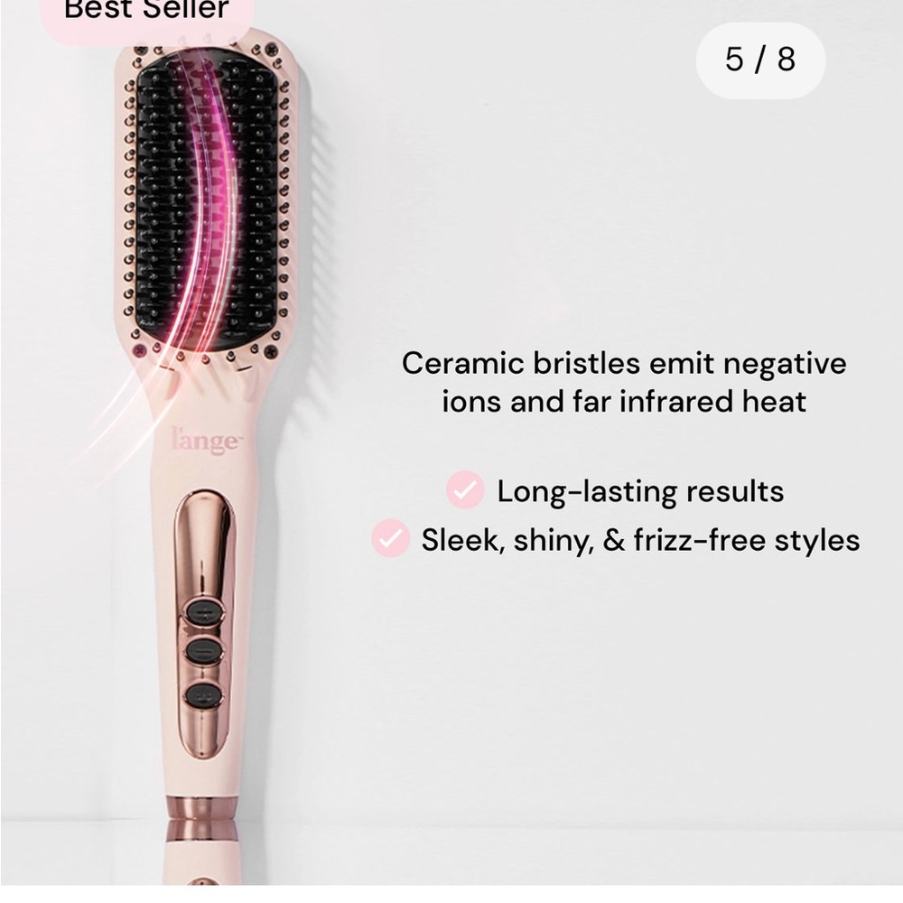 L’Ange Le Vite ceramic hair straightening brush - THE BEST!!!